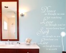 Dance Love Sing Live Quote Wall Stickers Home Lettering Quote Wall Decal